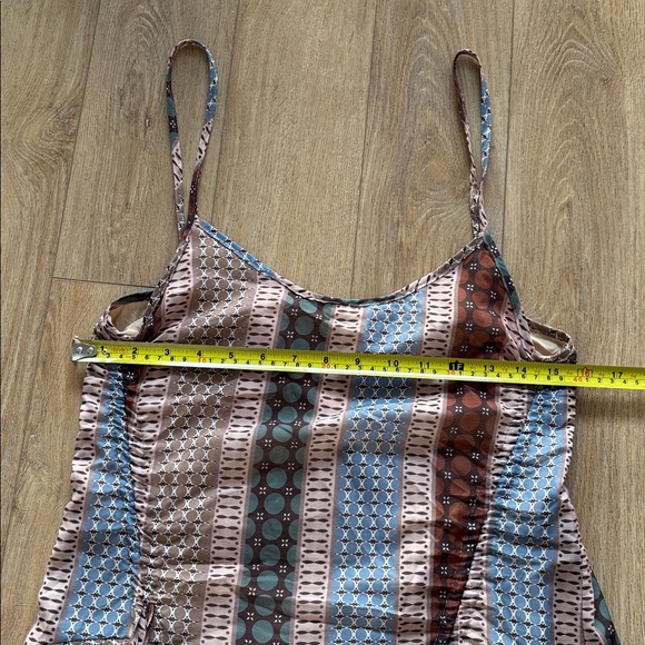 Boho Print Ruffle Hem Mini Dress - Picture 15 of 17